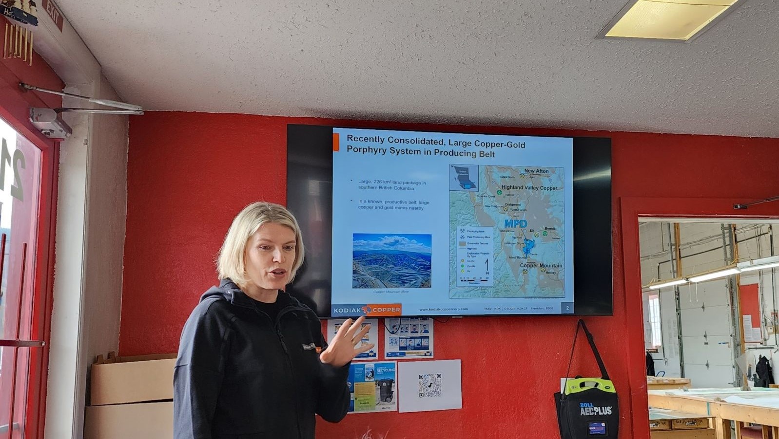 CEO Claudia Tornquist gave a presentation.
